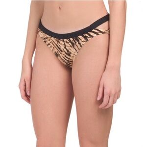 NEW Carmen Marc Valvo Strappy Bikini Bottom L